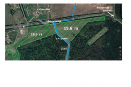 Продам участок площадью 15.6 га.  (земли промназначения)