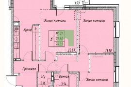 3 комн квартира в Притяжении